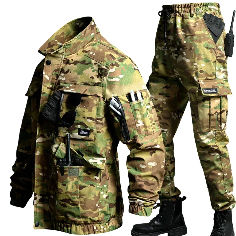 ARC – salopette de Camouflage d'extérieur, épaisse, résistante à l'usure, pour instructeur, formation militaire, uniformes de Combat tactiques, ensemble de fret authentique,