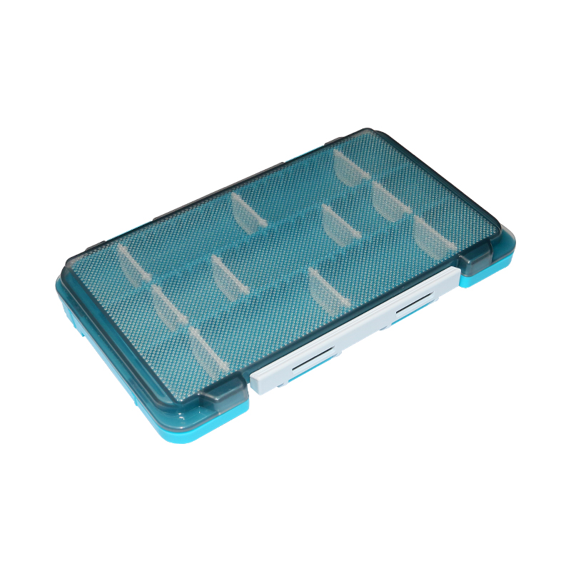 Visdoos Draagbare Accessoires Doos Fisherman Tackle Box Plastic Aas Dozen Haak Organizer Opslag Tool Voor Karpervissen Goederen: Blauw