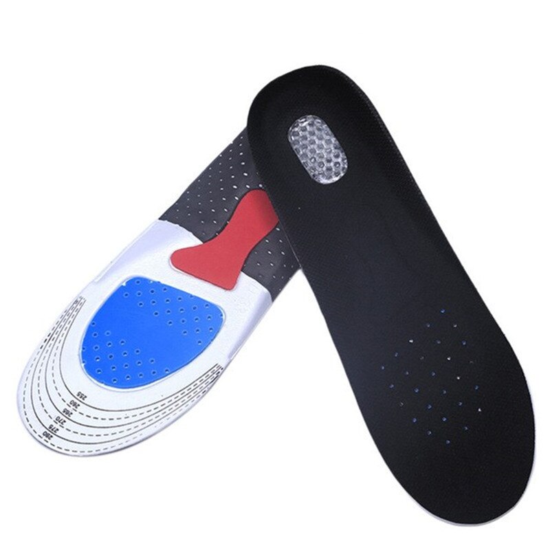 Gel Silicone Insoles Running Foot Care Insole Orthopedic Fascitis Plantar Heel Sports Shoes Pads For Male Outdoor Camping Hiking