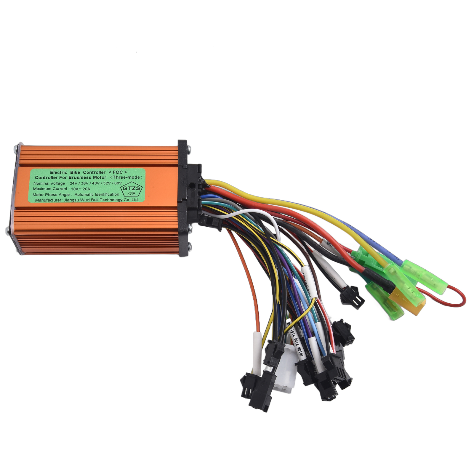 Controlador de bicicleta eléctrica de 36/48/52V, 350W, controladores sin escobillas de onda sinusoidal de 350W con línea de faro, accesorios para patinete eléctrico: Default Title