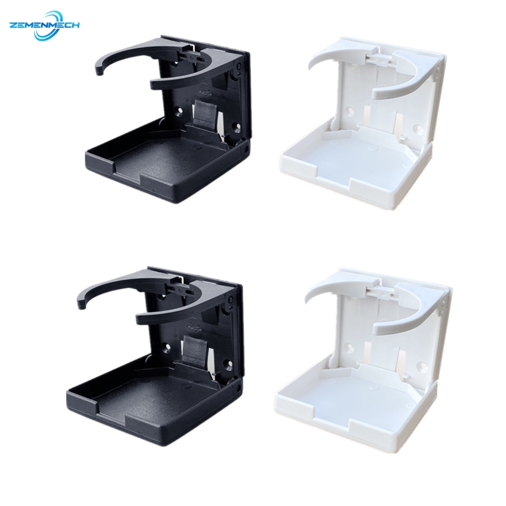 2X Marine Hardware ABS Plastic Adjustable Folding Cup Drink Can Bottle Holder Stand Mount Car Auto Boat Truck RV Van Car Styling