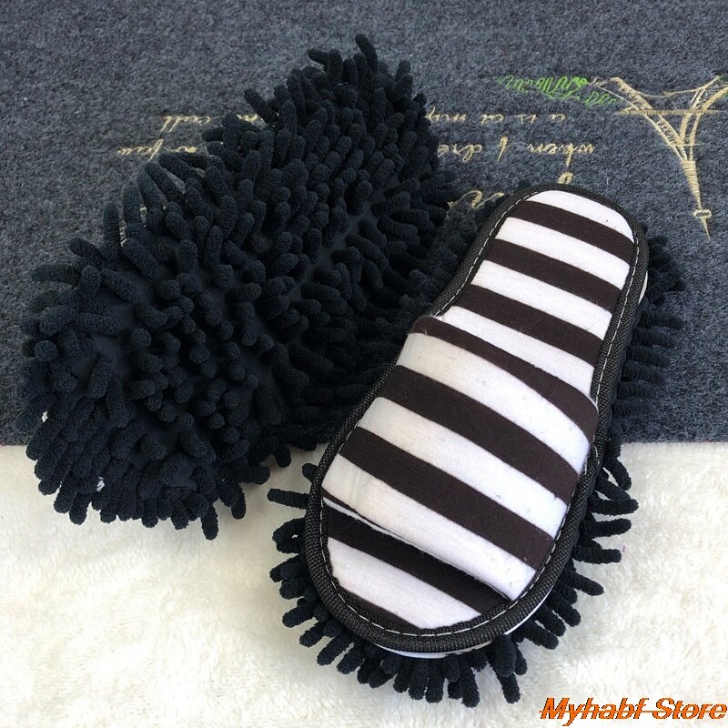 Pantoufles de nettoyage de sol en microfibre, pantoufles lavables, chaussures de nettoyage détachables, outils de nettoyage de sol