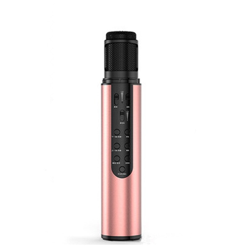 Micrófono K6 para teléfono móvil, accesorio inalámbrico compatible con Bluetooth, varios dispositivos: Pink K1