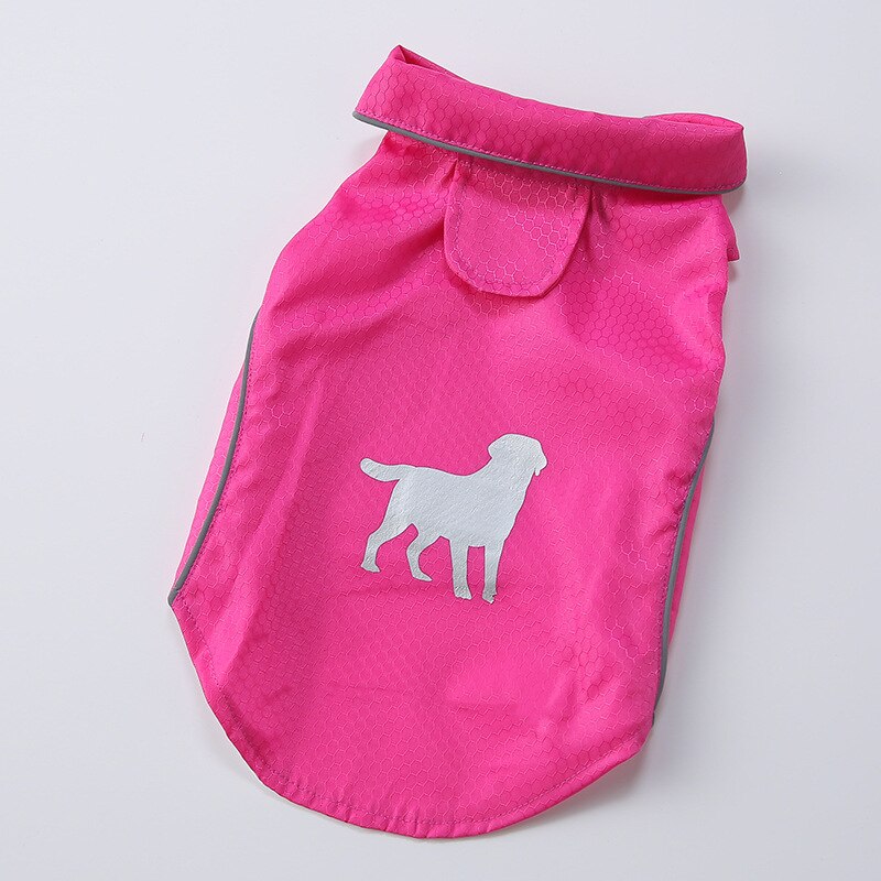 Vêtements créatifs pour animaux de compagnie, sans manches, à la , bande réfléchissante, gilet pour chiens, imperméables, respirants et fins: rose red / XL