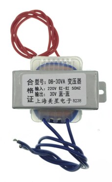 Transformateur de puissance EI66/76/86 220V à 30V 1A 2A 3A transformateur ca 30V