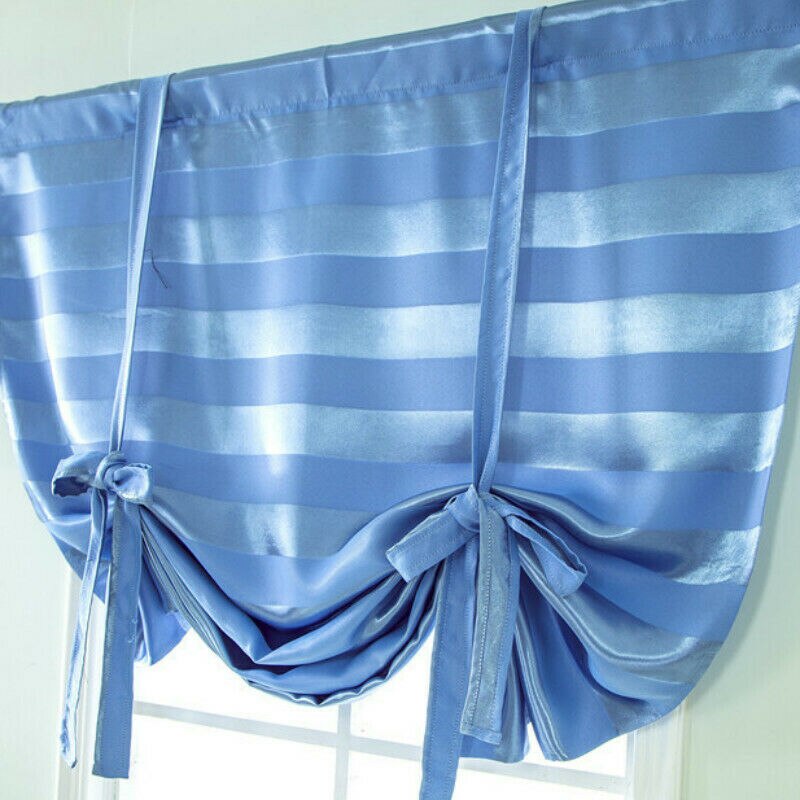 Verduisterende romeinse gordijnen in pastorale stijl, geschikt voor raamdecoratie, balkon, café, keuken: 01