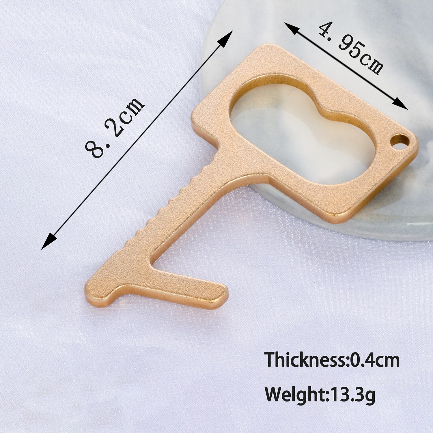 Anti-Contact Keychain Hygiene Hand Epidemic Prevention Anti-Touch Keychain Isolation Keychain EDC Door Opener