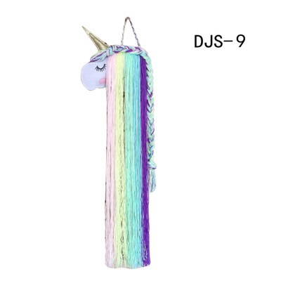INS-horquillas de unicornio de fieltro para niños, accesorios para el cabello, cinturón de almacenamiento para colgar en la pared, tiara, cinturón de acabado, estante de acabado: 9