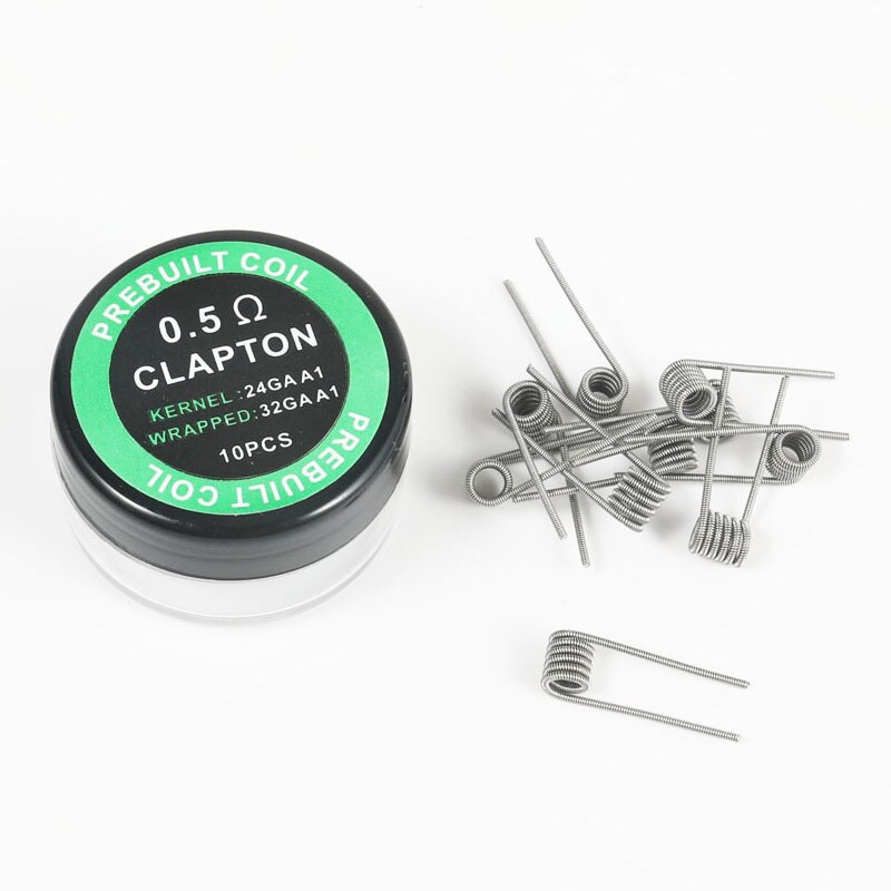 prebuilt coil Flat Mix twisted A1 Fused Alien Claptoning Quad Tiger Hive Fancy finished heating wire 10PCS/box