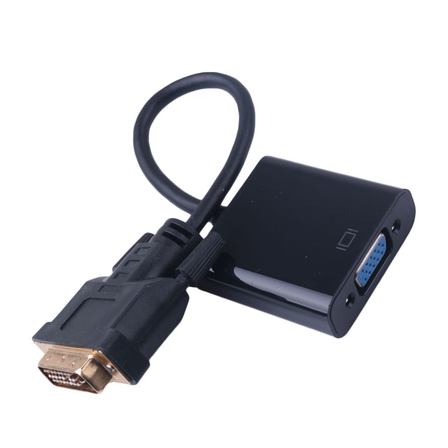 Adaptador 1080P DVI-D a VGA 24 + 1 25Pin macho a 15Pin convertidor de Cable hembra para ordenador PC HDTV pantalla de Monitor