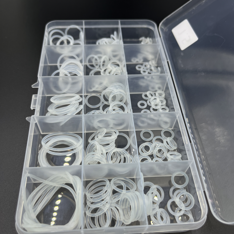 CS 1,5/2,0/2,4/3,1 mm VMQ O-Ring-Dichtungen, O-Ring-Set aus lebensmittelechtem Silikon, wasserdichte Hochtemperatur-Unterlegscheibe, isolierendes weißes O-Ring-Set