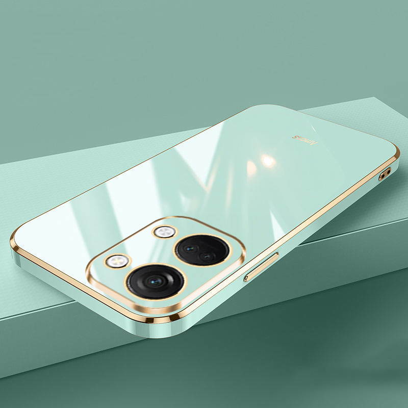 For OnePlus Nord 2T Case 1+ Nord 2T Phone Case CPH2399 CPH2401 Case Nord 2T Luxury Square Plating Shockproof Back Cover Fundas: Blue