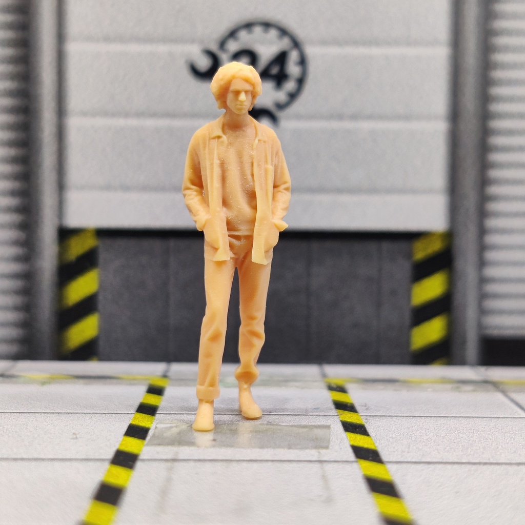 1/64 1/43 Schaal Model Hars Kunstenaar Art Onderzoek Kandidaat Jong Manuncolored Miniatuur Diorama Handgeschilderde T225