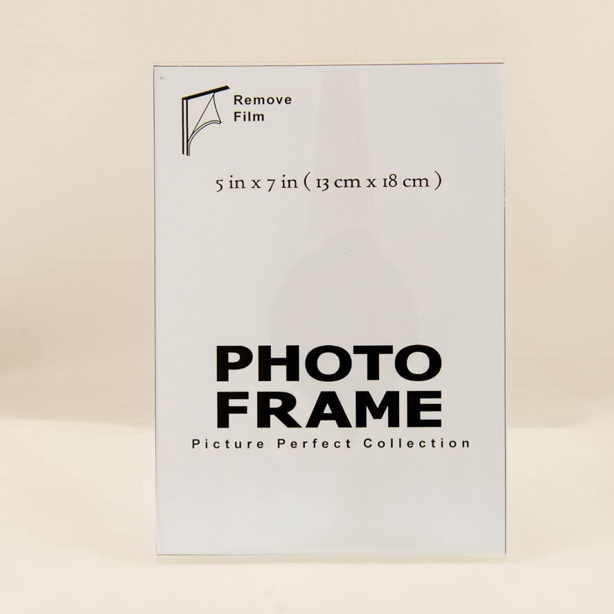 Photo Booth Frames Clear Acrylic Display, Slanted Back Vertical Standing Plastic Picture Or Display Sign Holder With Inserts
