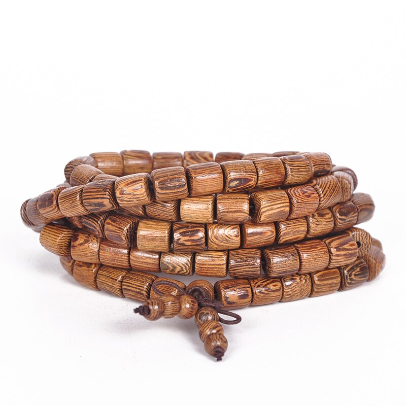 Bracelet de transfert de perles en bois avec ailes de poulet sud-américain 08, bouddha séparé, pour hommes et femmes, à la