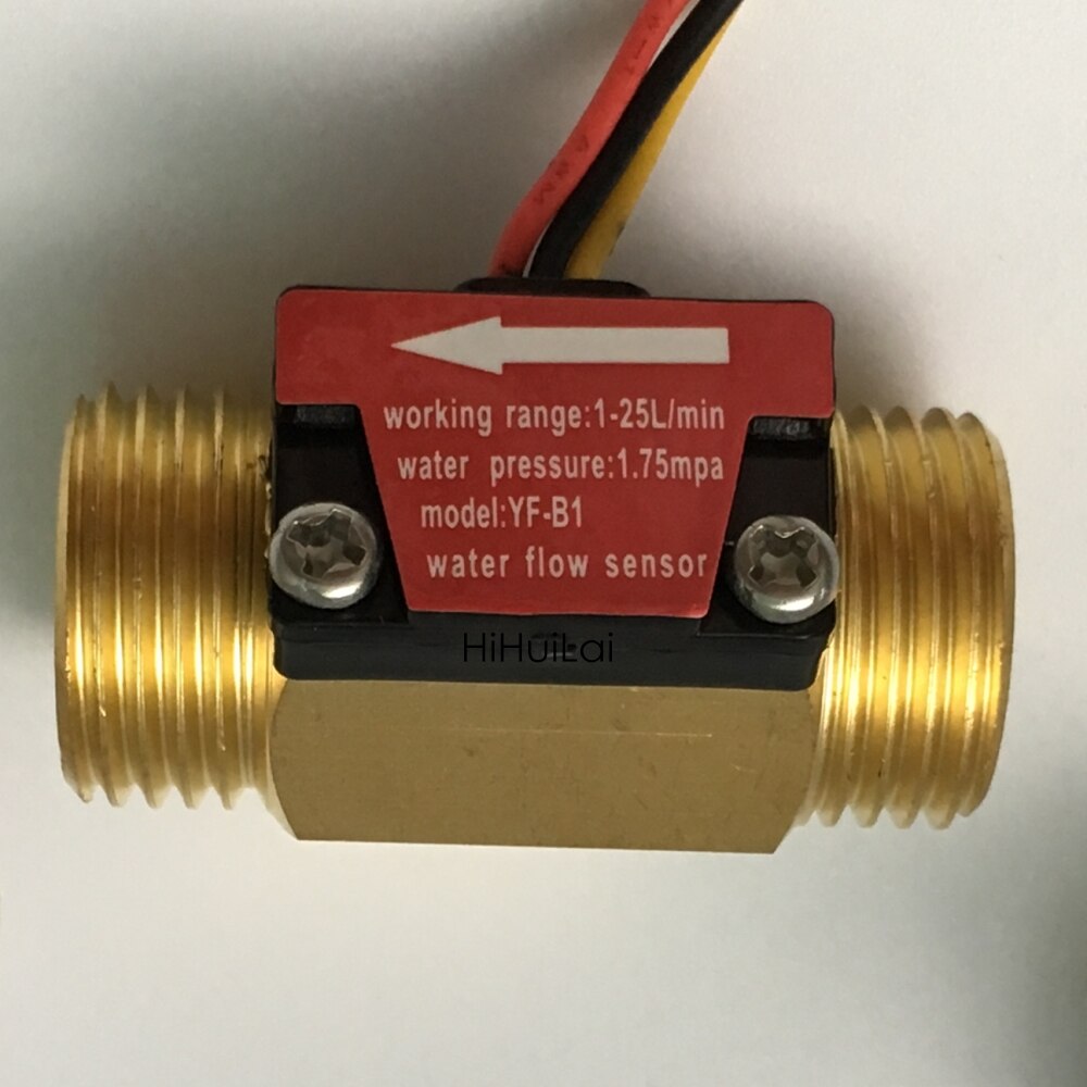 G1/2 Inch Water Flow Hall Sensor Flow Meter For Industrial turbine flowmeter water brass flow sensor