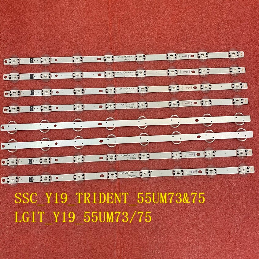Tira de luces LED de retroiluminación, accesorio para LG 55UM7660PLA 55UM7450PLA 55UM7400PLB 55UM7300AUE 55UM7650PSB 55UM7470PSA 55UM7520PSB 55UM7300PUA, 4 piezas