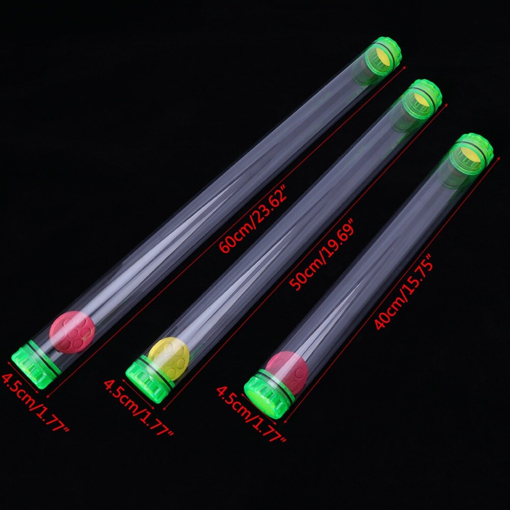 Plastic Fishing Float Tube 40/50/60cm Length Thick Protective Storage End Caps Au20 19