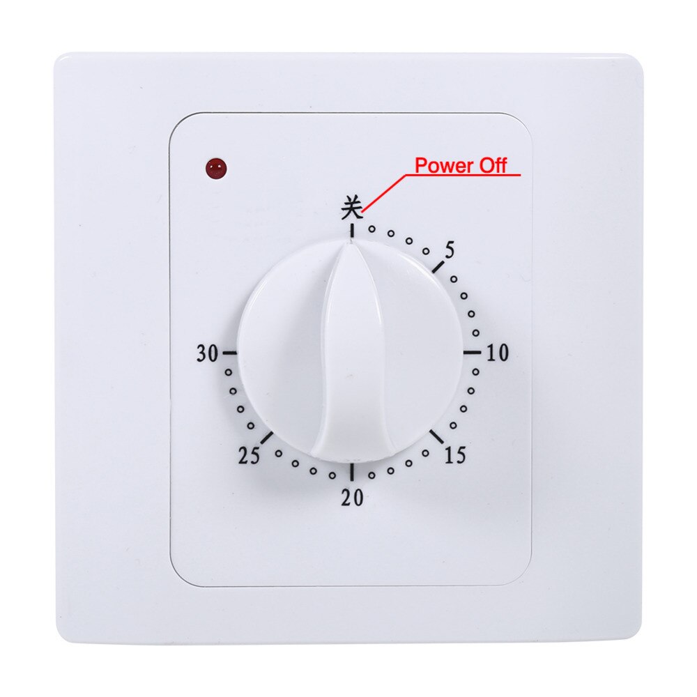 Electronic Digital Timer Switch Kitchen Timer AC220V 10A 30Min Countdown Control Wall Time Switch Programmable Timing Socket