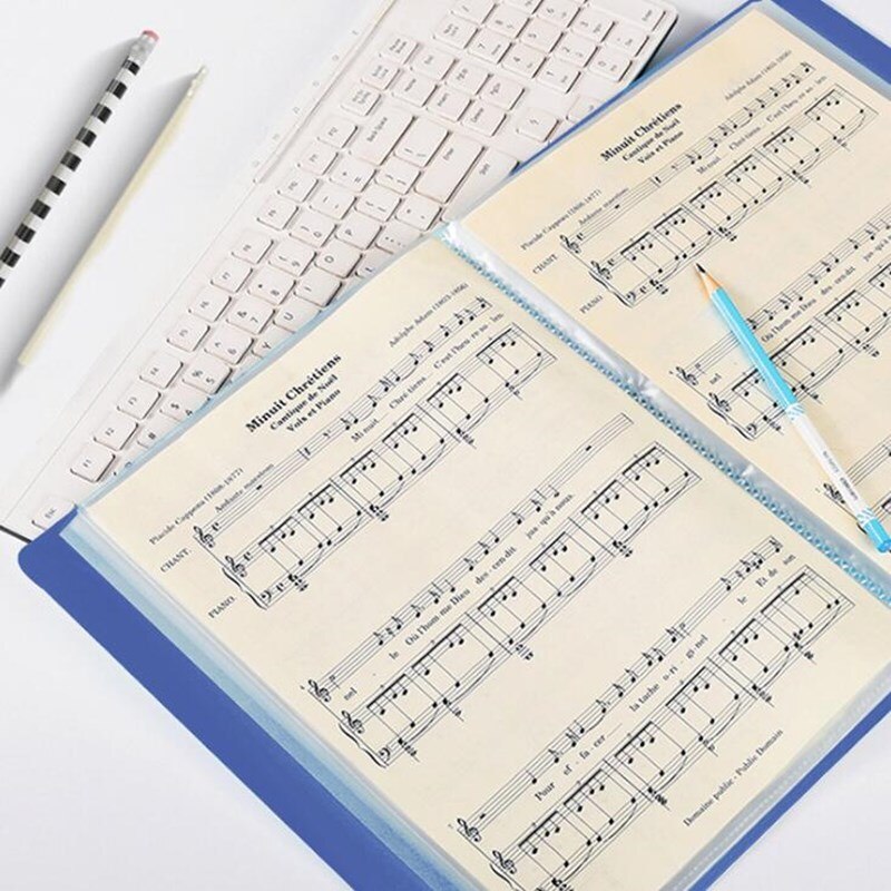 1PC A4 Display Boek 30/40 Pagina 'S Transparante Insert Map Document Opbergtas voor Bank Campus Bestand Kantoor Werkplek Familie