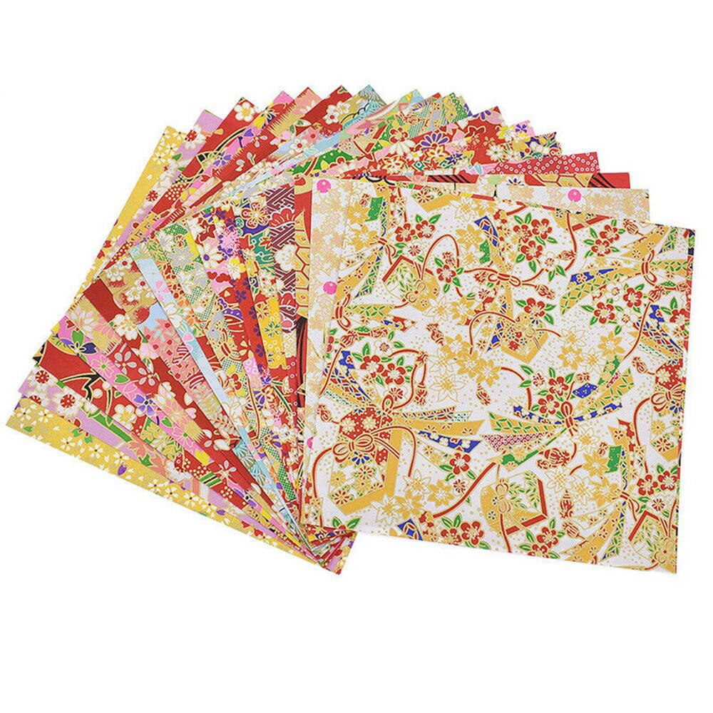 30pcs Japanese Origami Folding Craft Paper Traditional Flower Handmade Artcrafts Diy Accessories