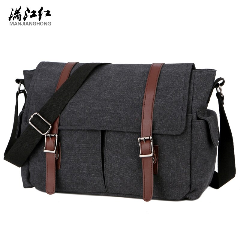 Herre dokumentmappe lærred messanger taske mand bolsos para hombres kontortasker til arbejde taske main homme mænd business crossbody tasker