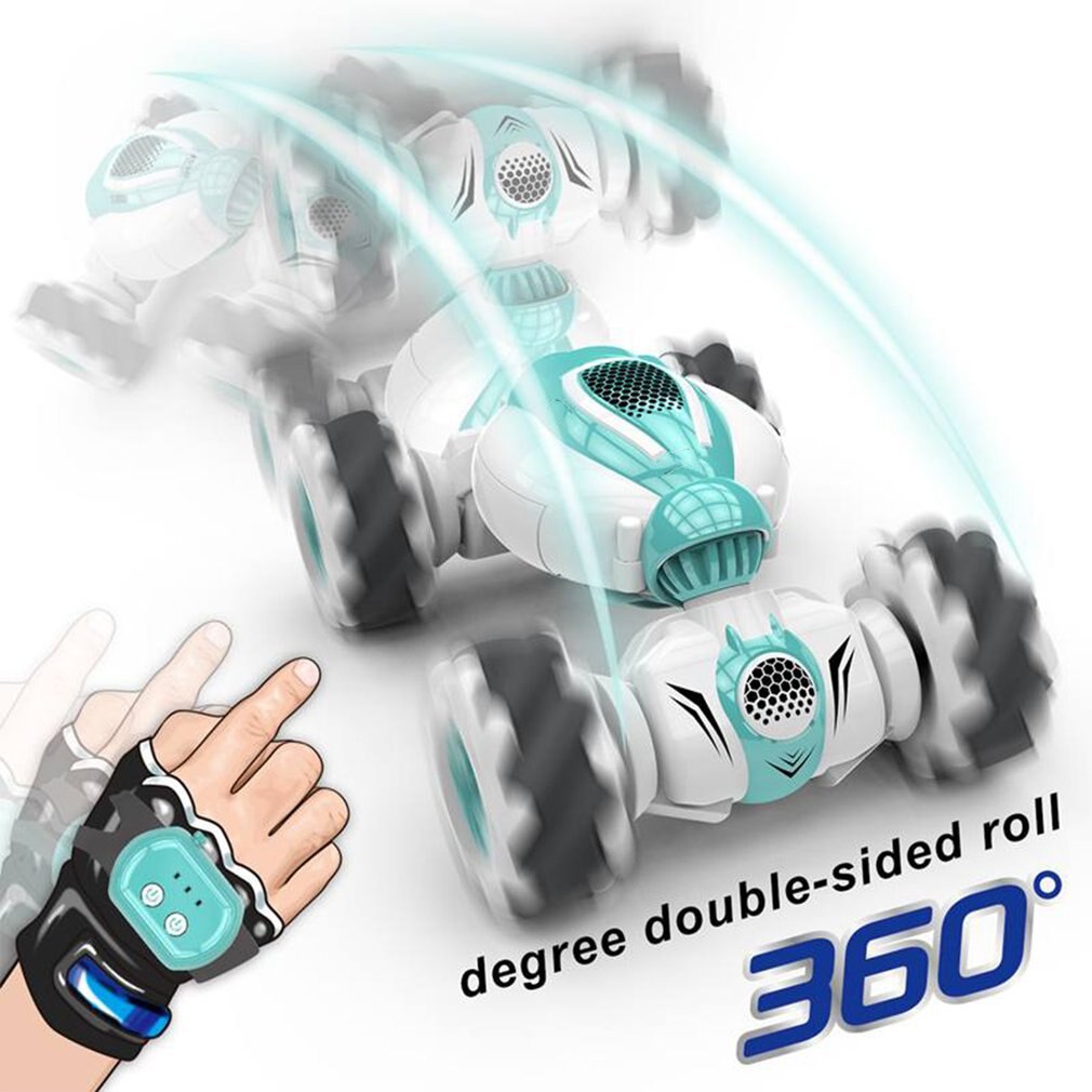 2,4G Mini Fernbedienung RC Auto Rolle Rotary Doppel-Seite Stunt Geste Induktion Verdrehen Drift Off-Road autos Tanzen Fahren Auto