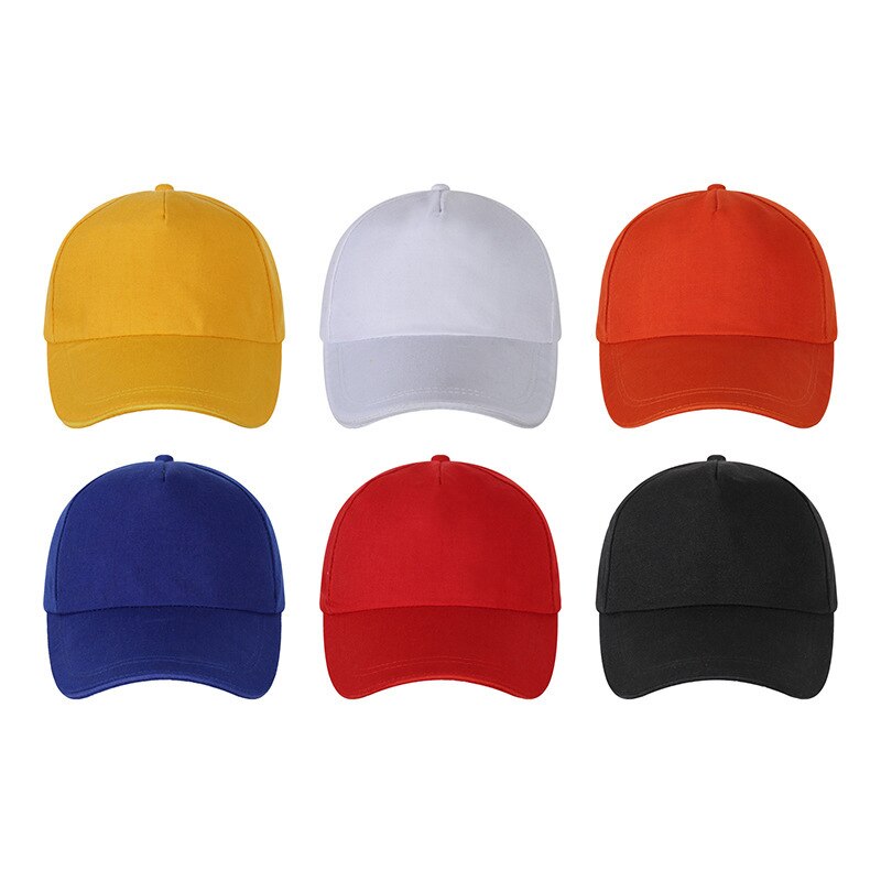 Baseball Cap Voor Mannen En Vrouwen Polyester Hoed Eenvoudige Stijl Effen Kleur Atmosferische Zonneklep Hoed Unisex Adult Baseball cap