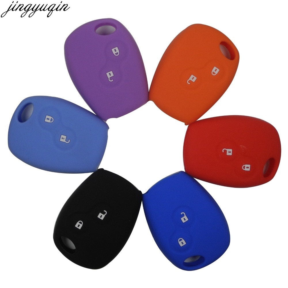 Funda de llave de control remoto para coche de goma de silicona con 2 botones para Renault Kangoo DACIA Scenic medane Sandero capture Twingo Modus