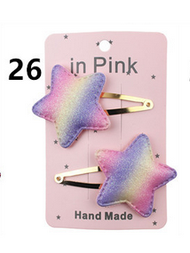 2 stücke Mädchen Blumen Bogen Alligator Haar Stifte Niedlichen freundlicher Haarspangen Baby Mädchen Headwear: F