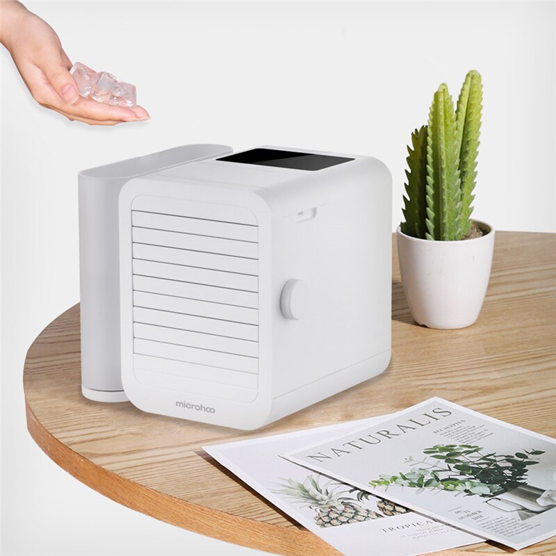 Mini Air Conditioner Touch-Screen 1000ml Water Capacity Air Cooler Fan Home Office Energy Saving Timing Cooling Fan