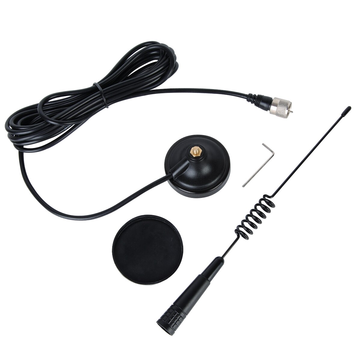 ABBREE CB Antenna 27MHz for Handheld CB Radio Full Kit with Magnetic Base PL-259 /BNC Connector for Cobra Midland Mobile/Car Rad