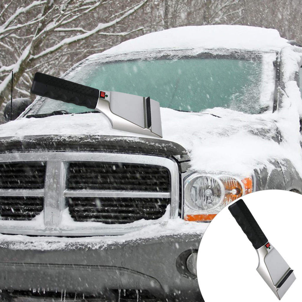 Heated Snow Ice Scraper Multifunctional Easy Operation Low Temperature Resistance High Strength for Automobile Window