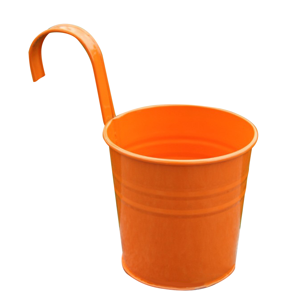 Seau multicolore porte-fleurs en métal Succulent suspendu pot de fleurs panier plante jardinière balcon décors: NO.6