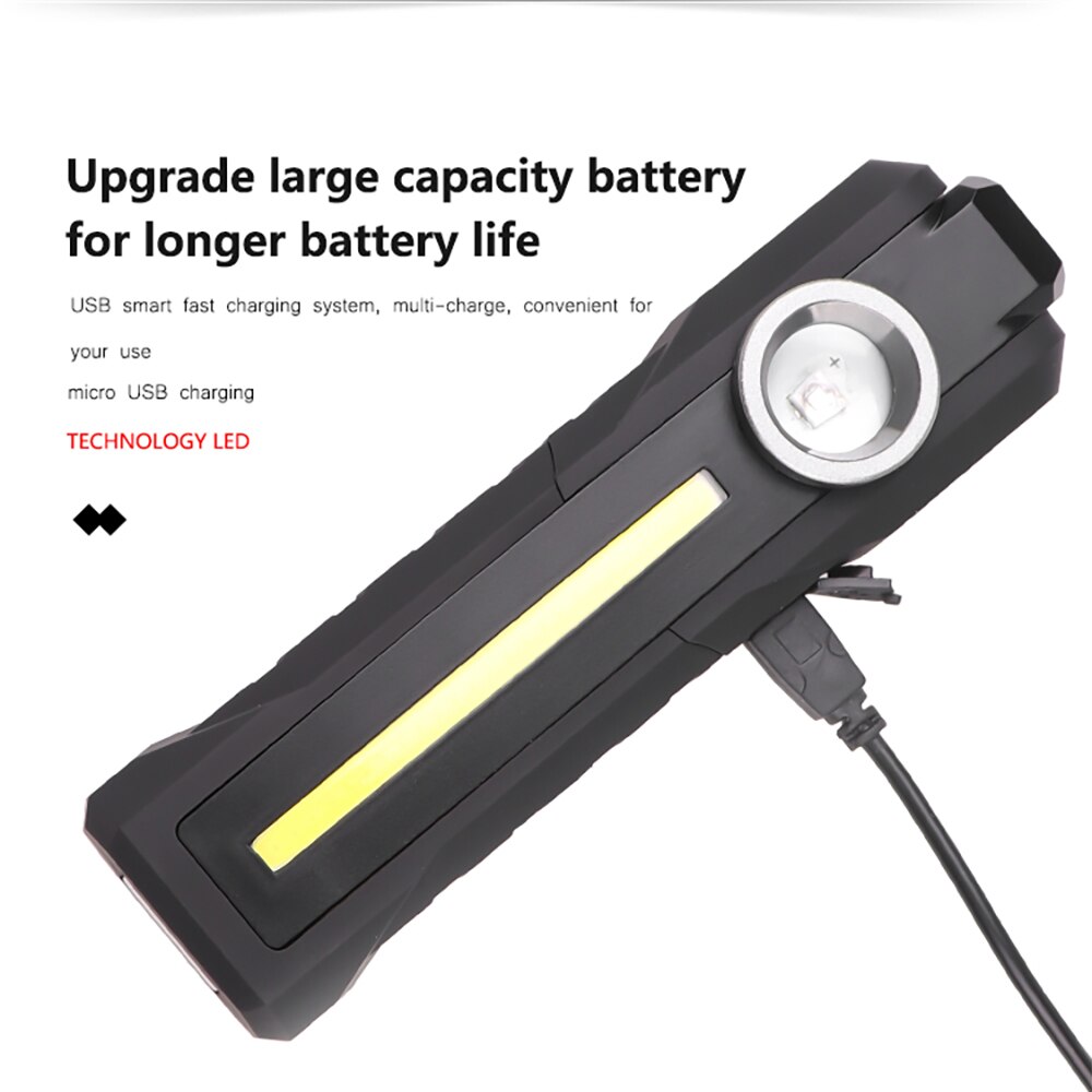 LED Work Light 3W LED 10W UV/White COB UVC Disinfection Work Light USB Rechargeable Ultraviolet UV Lamp Torch Camping Lantern