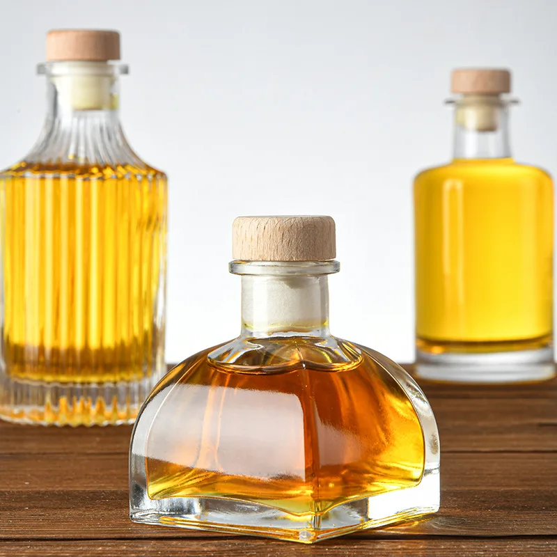 Carino di piccole dimensioni tutto'aperto senza piombo bottiglia di vetro di vino barware Whisky decantatore liquore decantatore