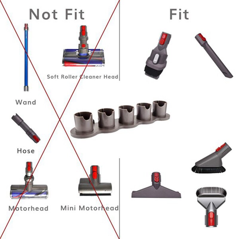 Kit de herramientas de accesorios para limpieza del hogar y del coche, piezas de repuesto de liberación rápida para Dyson V7, V8, V10 y V11, paquete de 4 Uds.