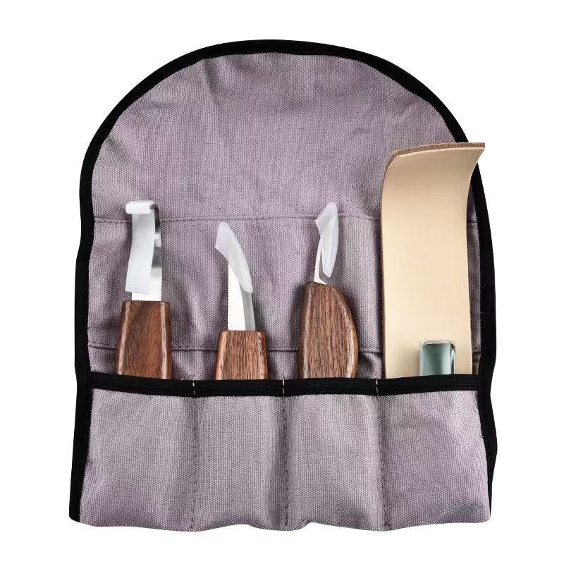 Schnitzmesser, Holzschnitzmesser-Set, Holzspitzer, Löffelmesser, Spitzer, handgefertigtes Holzschnitzmesser-Werkzeug