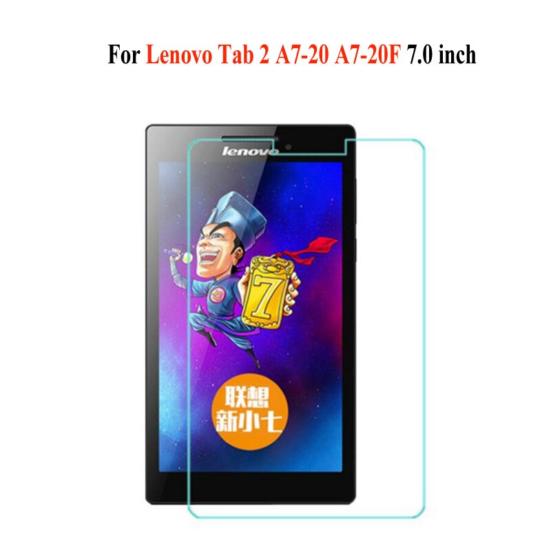 Film En Verre trempé pour Lenovo Tab 2 A8-50F A7-10 A7-20F A7-30HC A10-30F A10-70F 7.0 8.0 10.1 pouces Protecteur D'écran Film de Verre: Lenovo A7-20