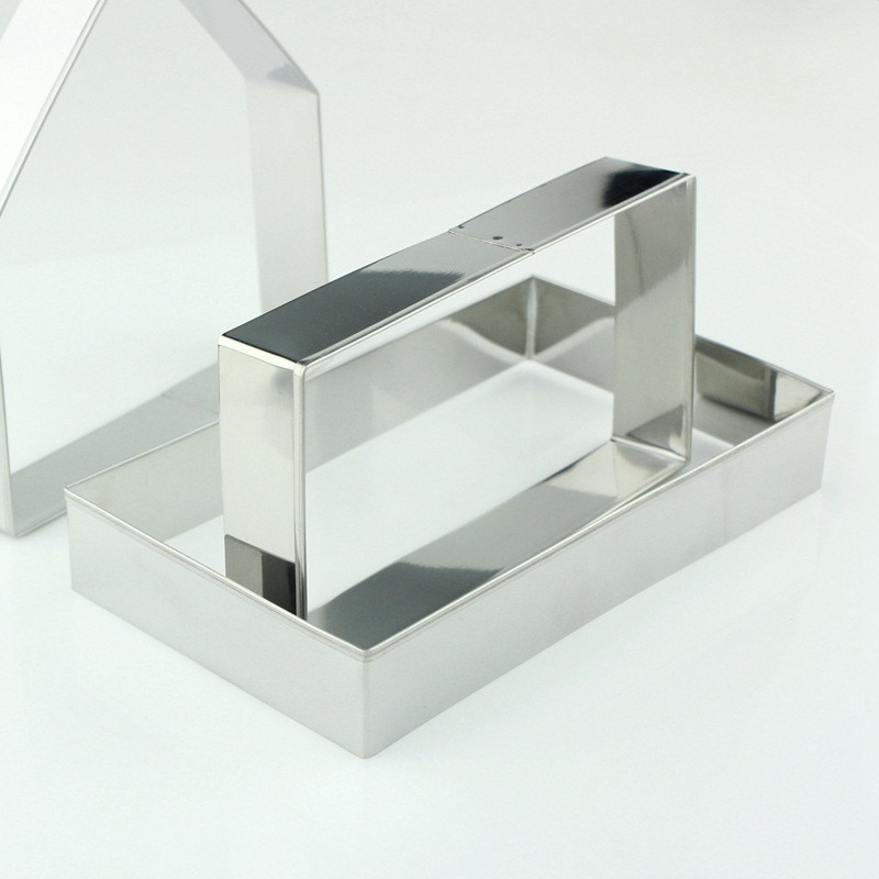 Kexkakskärare i rostfritt stål form för pepparkaksformar skärning för pepparkakor 10 st/lot