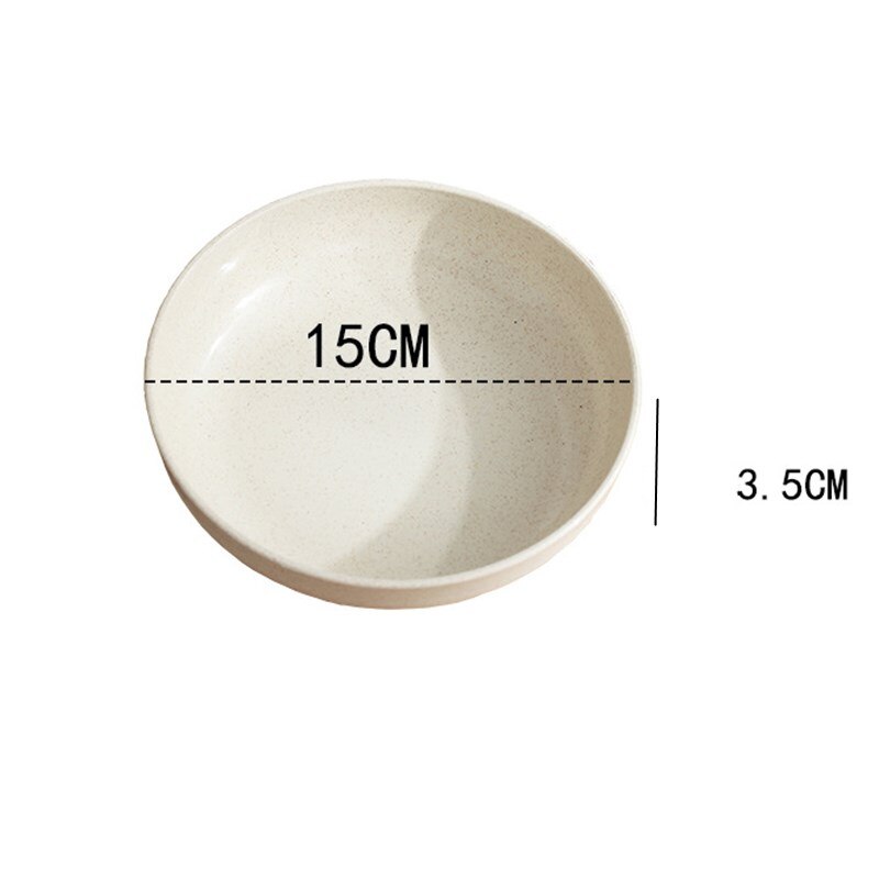 Pajita de trigo de color sólido de estilo japonés, plato de Sushi para aperitivos, mesa de comedor redonda, plato de basura, accesorios de cocina