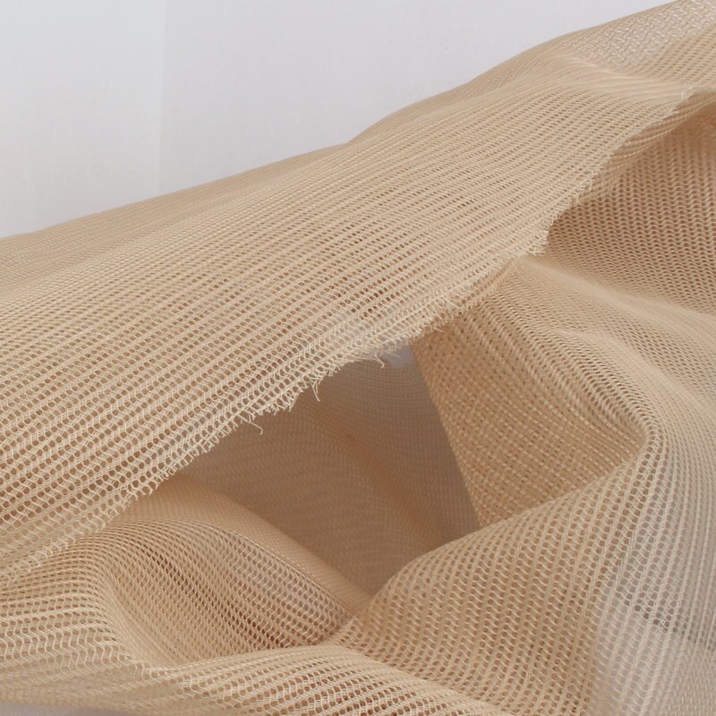 Solid Color Good Thick Net Yarn Mesh Cloth Gauze Polyester Fabric, hat mesh 150x50cm: Default Title