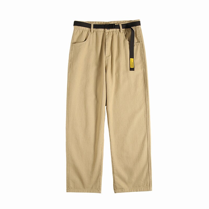 Cool herre stil løse store ben lige student jeans bukser point far brede ben casual bukser