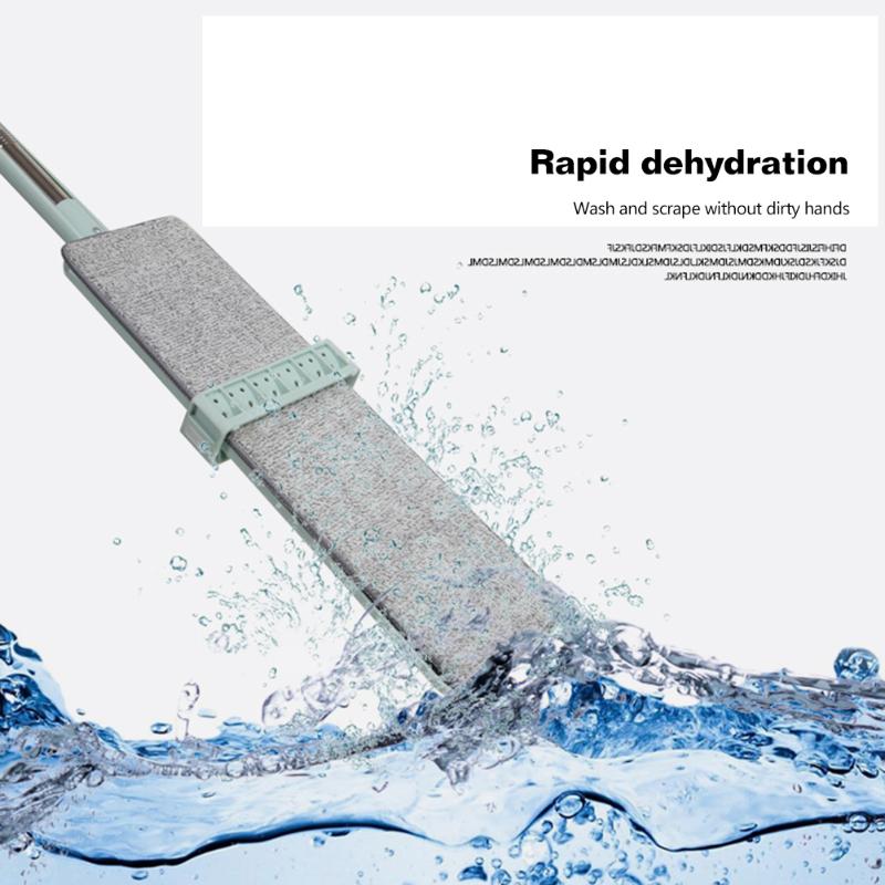 Squeeze Mop Automatic Flat Hand-free Wash Microfiber Cleaning Rebound for Household Cleaning Supplies