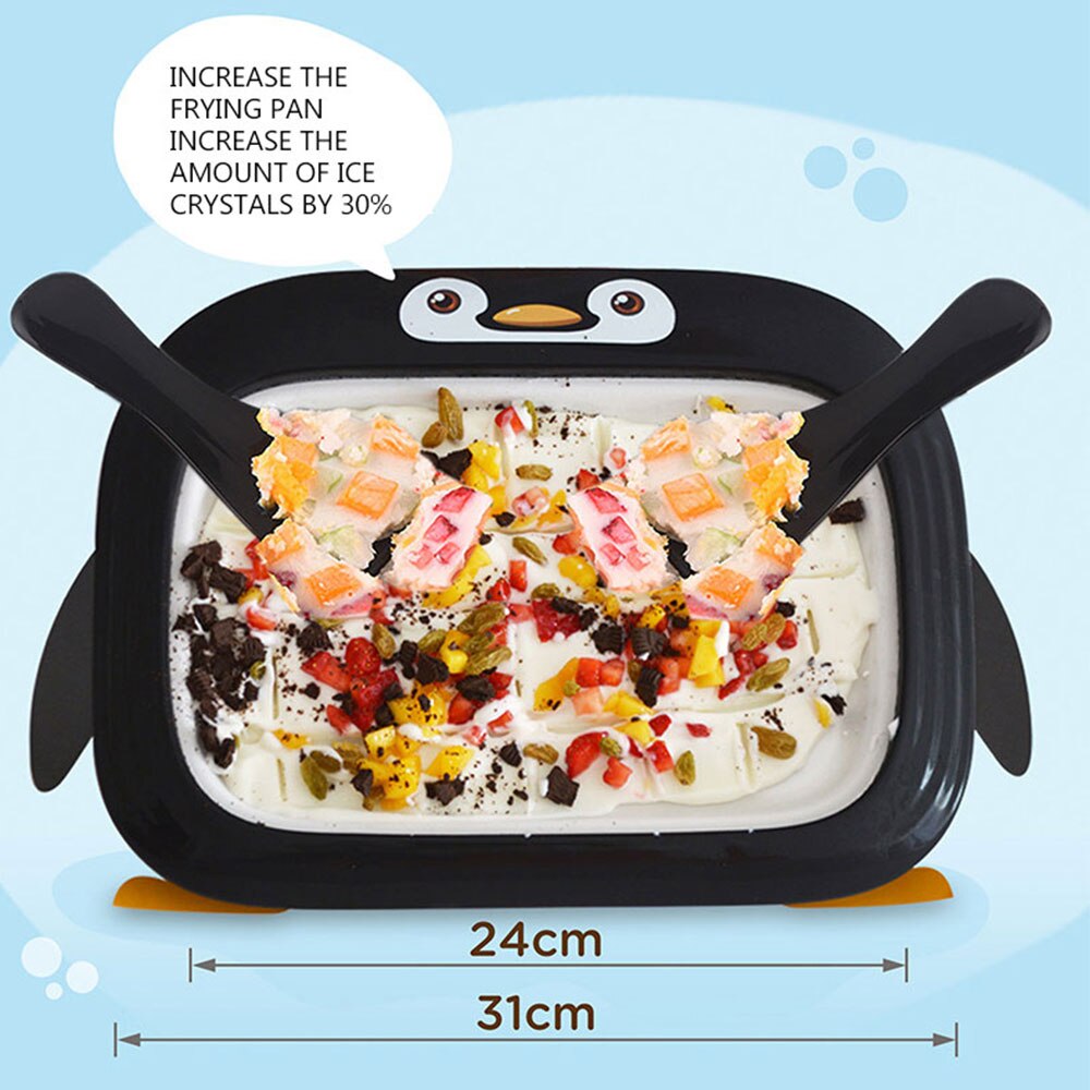 Homemade Ice Cream Machine DIY Ice Cream Machine Fried Yogurt Machine Small Fried Ice Machine Children Fried Ice Machine