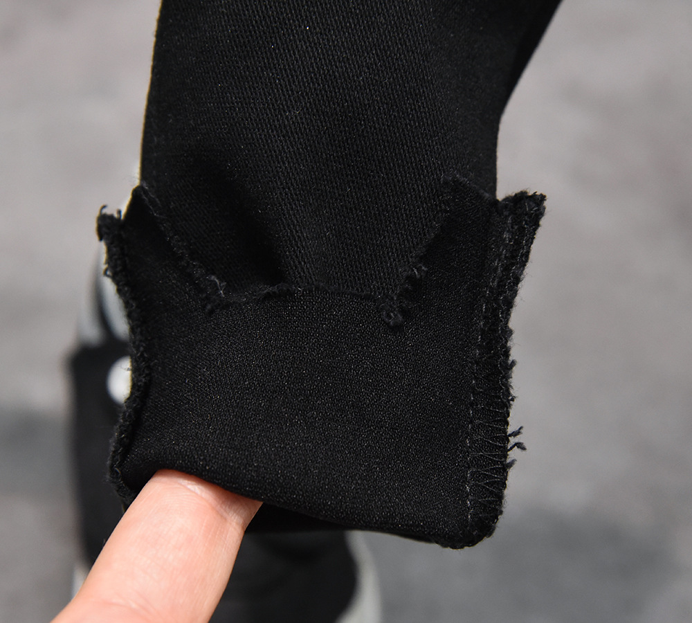 Niños vaqueros negros otoño nuevos pantalones de mezclilla para niños pantalones vaqueros informales de vaquero para niños pantalones de Jean