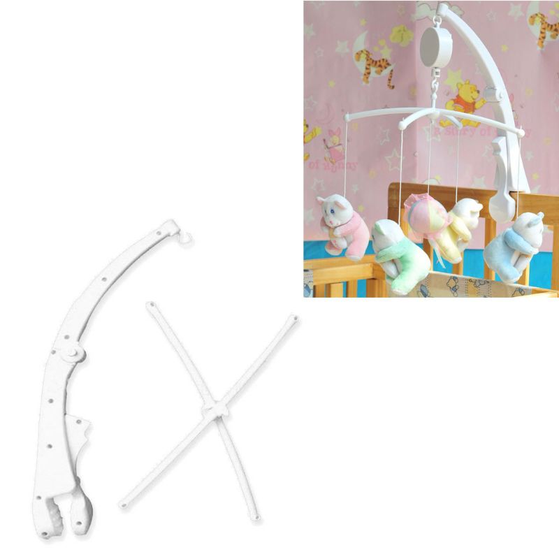 Baby Bed Hanging Rattles Toys Hanger Crib Mobile Bed Bell Toy Holder Arm Bracket Baby Crib Holder