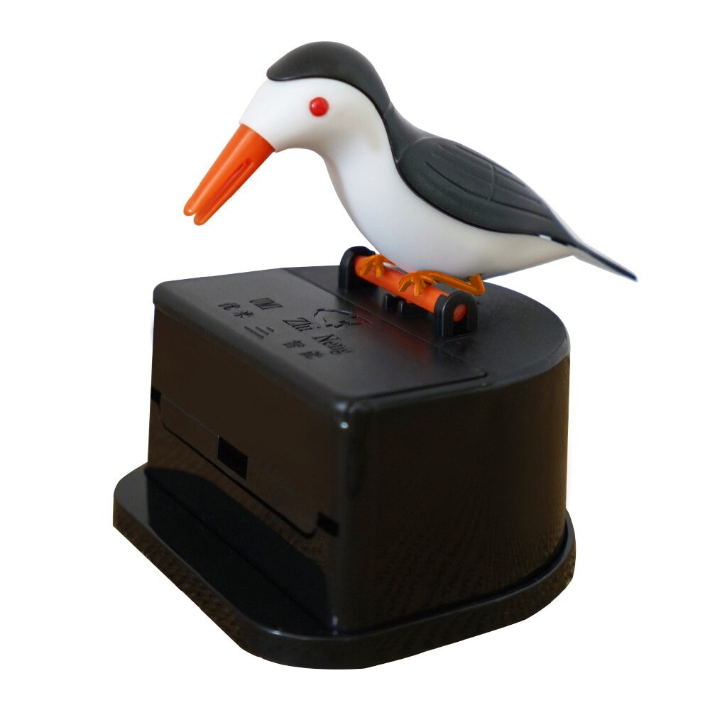 Nyeste fugl tannpirker beholder automatisk tannpirker dispenser tannpirker holder oppbevaringsboks skrivebord dekorasjon kjøkken tilbehør: C