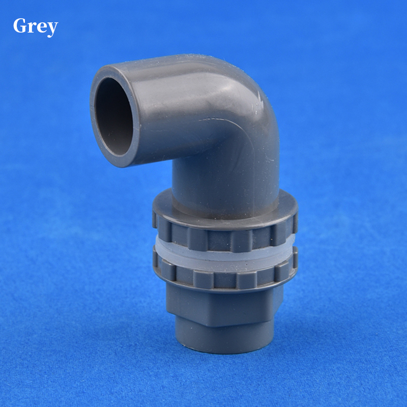 16 ~ 50 mm weißes PVC-Aquarium-Ablaufgelenk 90 ° Ellenbogen Entwässerung Anschluss Garten Bewässerung Aquarium Überlauf Wasser Versorgung Rohr Teile: verrotten / 1/2 ''