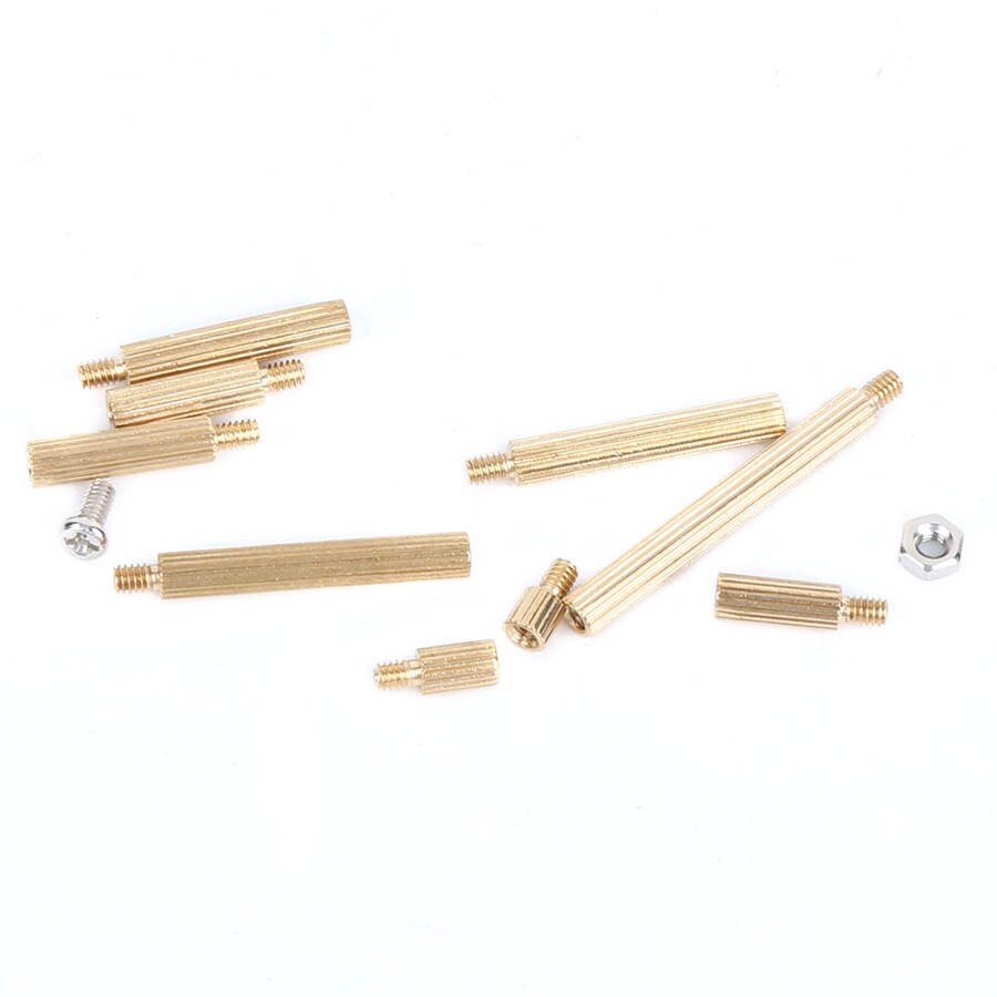 thread repair insert kit set ferreteria 270pcs M2 Stainless Steel Hex Screw Nut Brass Standoff Assortment Kit Accessory